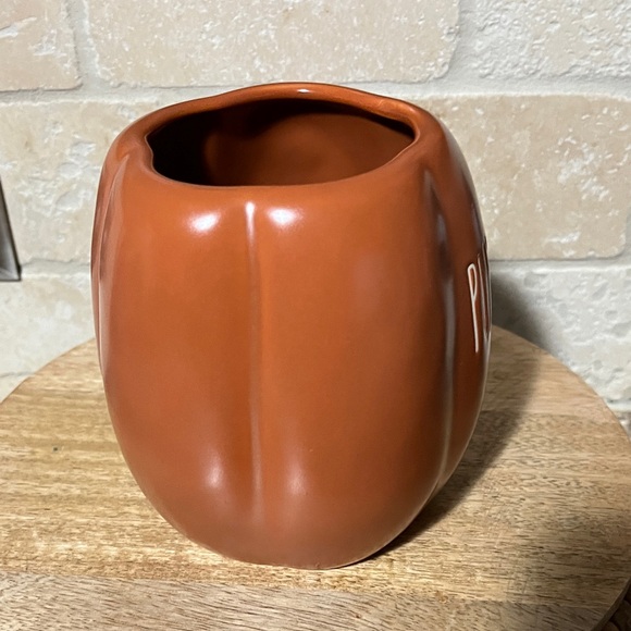 Pumpkin Spice Mug - Rust Orange Ceramic - Picture 5 of 5